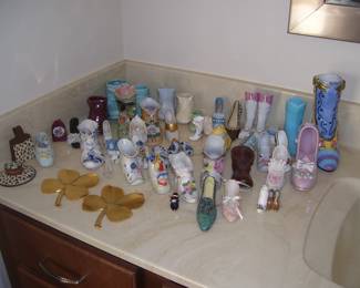 Porcelain Miniature Shoe Collection