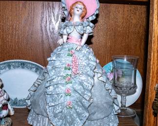 LARGE Ceramic Lace Figurine