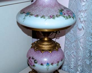 Hand-painted Parlor Lamp