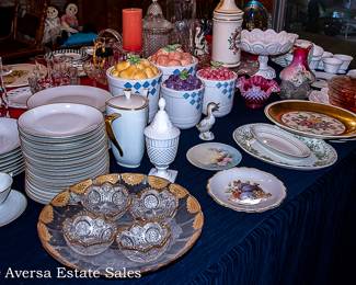 Tables of Ceramics and Glassware