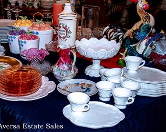 Tables of Ceramics and Glassware