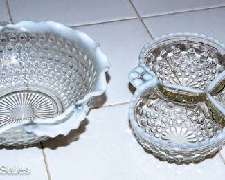 Vintage Anchor Hocking Moonstone Hobnail