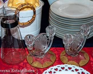 Tables of Ceramics and Glassware