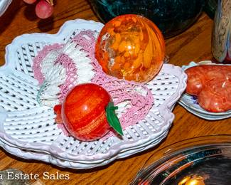 Tables of Ceramics and Glassware