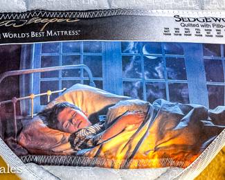 KING SERTA Mattress Set with BRASS Headboard