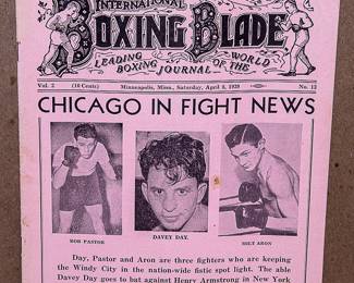 Vintage Boxing Memorabilia
