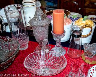 Tables of Ceramics and Glassware