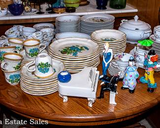 Tables of Ceramics and Glassware