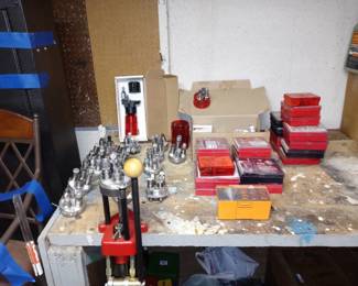 MEGA LOT!! Lee Classic Bullet Press With Ammo Loading Accessories
