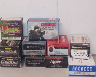 Lot 5 Of Assorted Ammunition (Full & Partial)Boxes