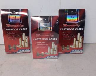Lot Of 3 New Boxes Hornady Cartridge Cases (308/6.5)