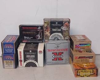 Lot 8 Of Assorted Ammunition (Full & Partial)Boxes