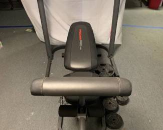Weider Pro 340l Multifunction Bench and Weights