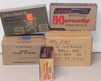 Lot 6 Of Assorted Ammunition (Full & Partial)Boxes
