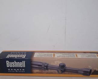 Bushnell Banner Dusk & Dawn Multi-X Reticle Riflescope with 6-Inch Eye Relief, 3-9X 40mm