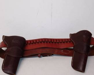 Vintage Leather Vanhorn Double Pistol Holster