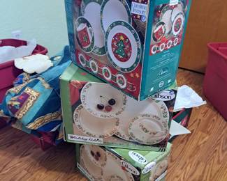 Boxed Christmas plates $20 each