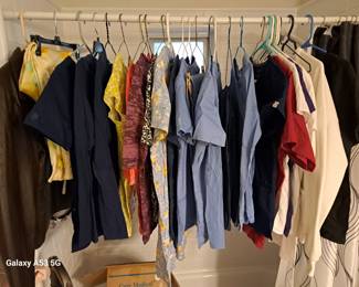 Like new scrub tops and pants.  $5 each