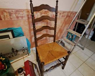 Hand made cane chair $45