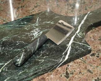 Granite cheese board & knife