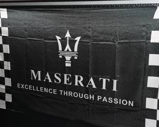 Maserati wall flag