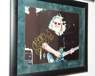 Signed Jerry Garcia concert photograph
