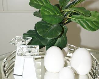 Oversized Adarsh Exports mirrored chrome tray