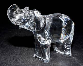 Baccarat crystal elephant 