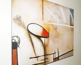 Abstract wall canvas by St John