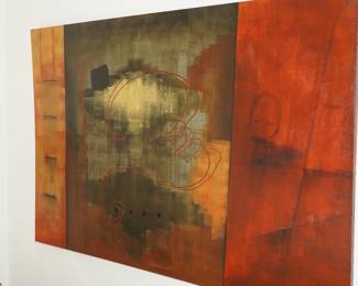 "Cross Roads" abstract wall canvas by Karen Hale