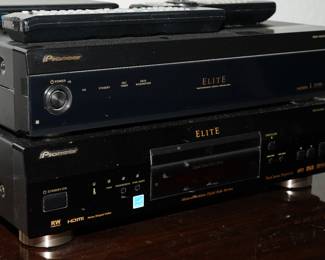 Pioneer Elite Pro-R05U media receiver and a Pioneer Elite DV-59A dvd  player