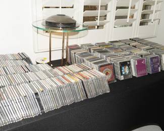 There are a few hundred CD's available.  