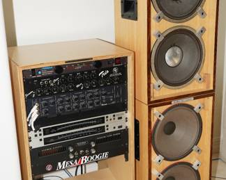 Hard Truckers guitar amp with components cabinet-all Custom