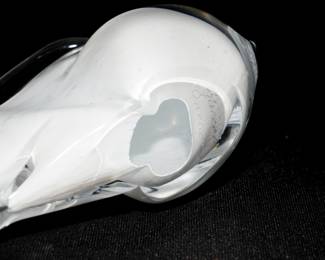 Two dimensional art glass rabbit-Sweden