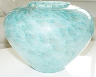 Murano glass vase-about 18" wide