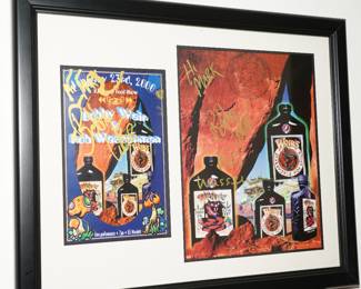 Signed Bobby Weir and Rob Wasserman concert memorabilia