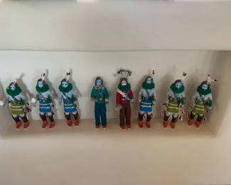 Set of 8 Navajo Yei Be Chei dancers