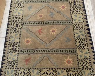 Nepalese wool rug, 6' x 4'