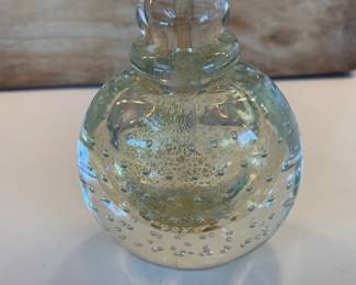 Cohn-Stone Art Glass Studio 1987 signed perfume bottle