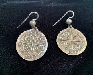 Douglas Magnus Santa Fe Quatercentenary earrings