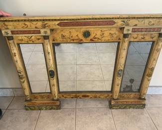 Italian Empire painted mirror, ca1820