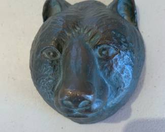 Bronze bear head