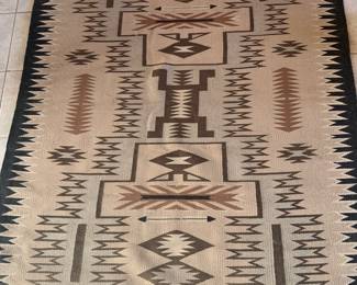 Vintage Navajo storm pattern weaving