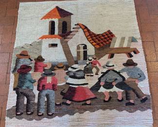 Guatemalan weaving, 46" x 47"