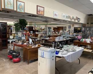 Turkey roaster in the foreground.