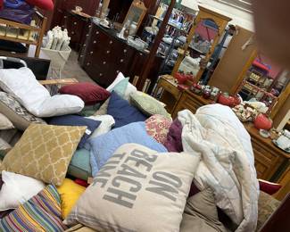 Many pillows