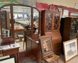 Many furniture pieces