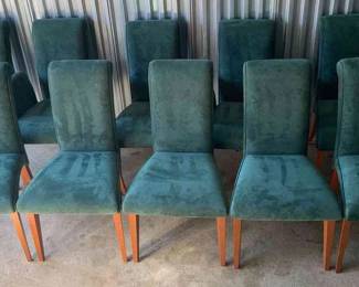 Green Suede Chairs