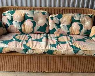 Boho Chic Wicker Couch