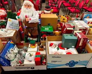 Christmas Lighting, Ornaments and Santas